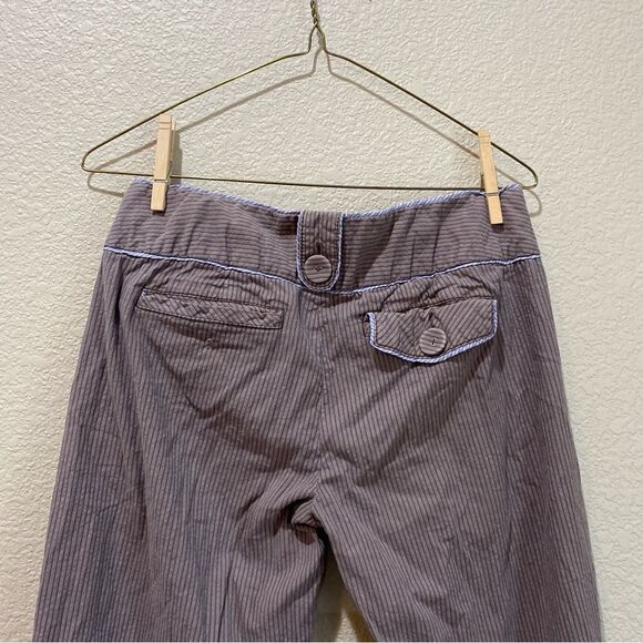 ANTHROPOLOGIE Cartonnier Striped Trousers Blue Trim Size 2 - Picture 6 of 6